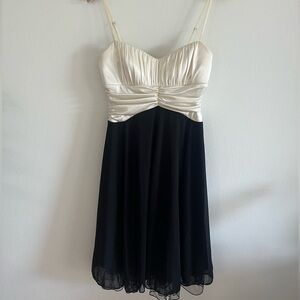 Y2K Ruby Rox Black and Cream Dress Size Small EUC